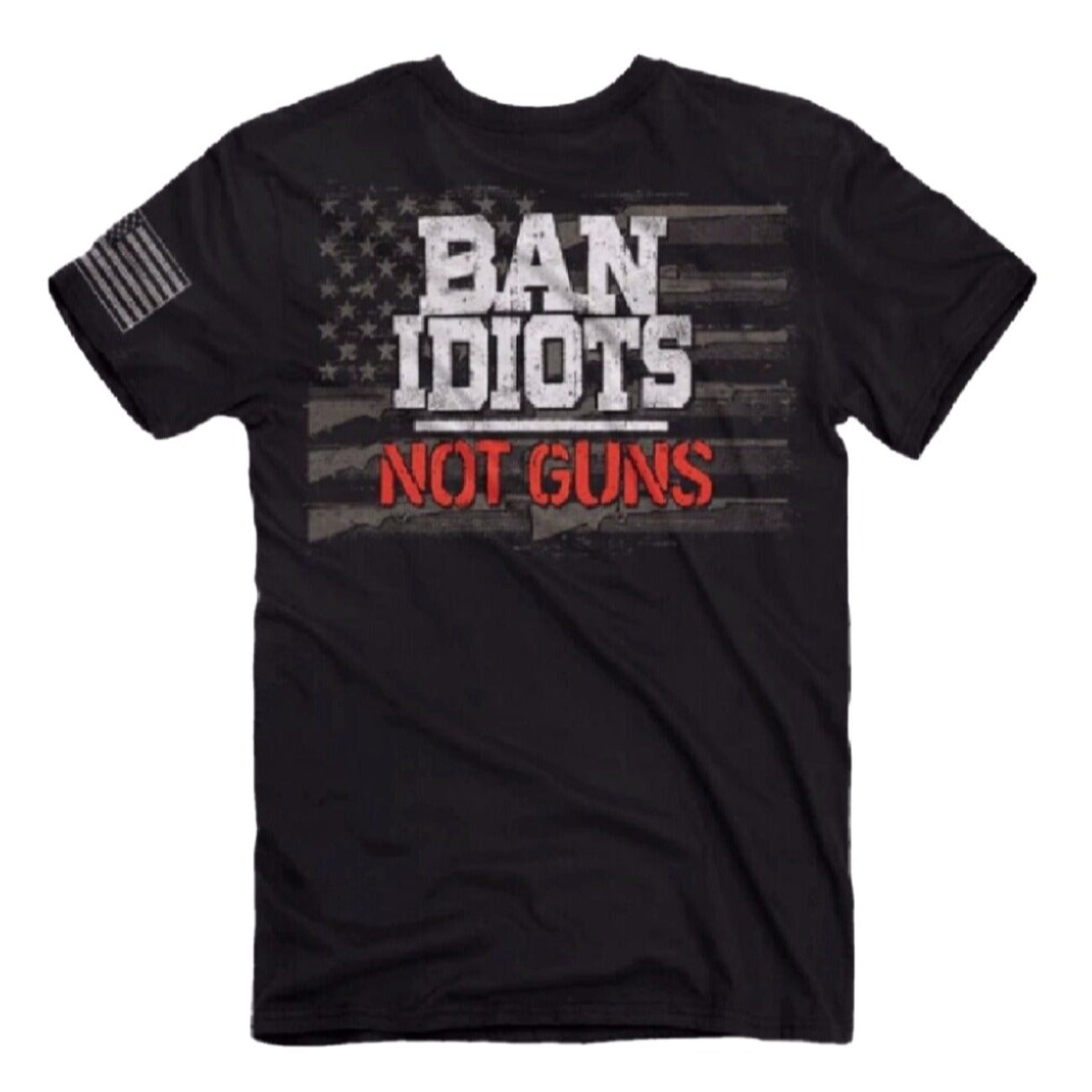 Ban Idiots Not Guns Short Sleeve Shirt T-Shirt