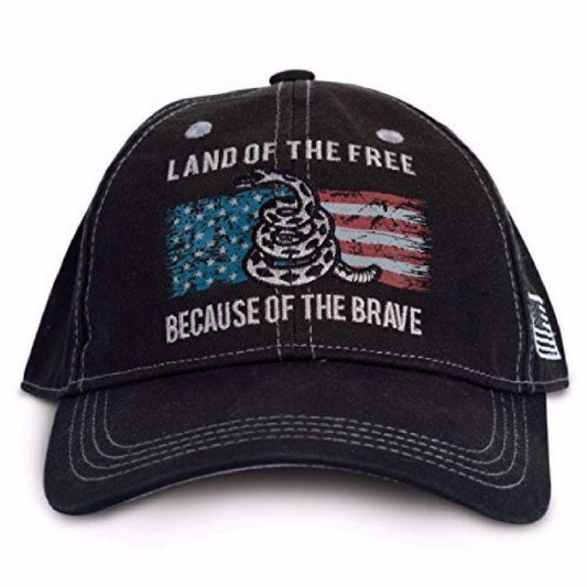 Land Of The Free Because Of The Brave U.S. Flag Cap Hat