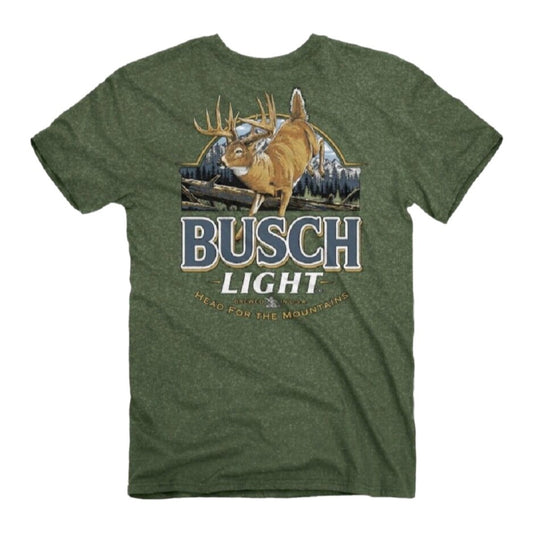 Busch Beer Deer Label Short Sleeve T-Shirt