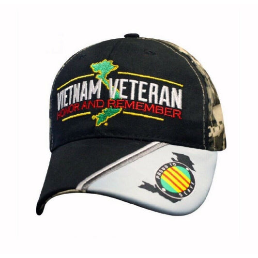 Vietnam Veteran Honor And Remember Digi Camo Cap Hat