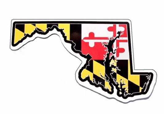 Maryland State Flag Car Refrigerator Die Cut Vehicle Magnet
