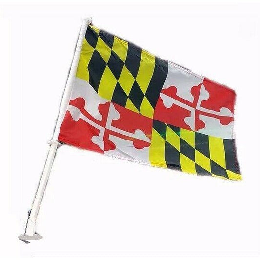 Maryland Car Window Wall Flag 12″ X 18″