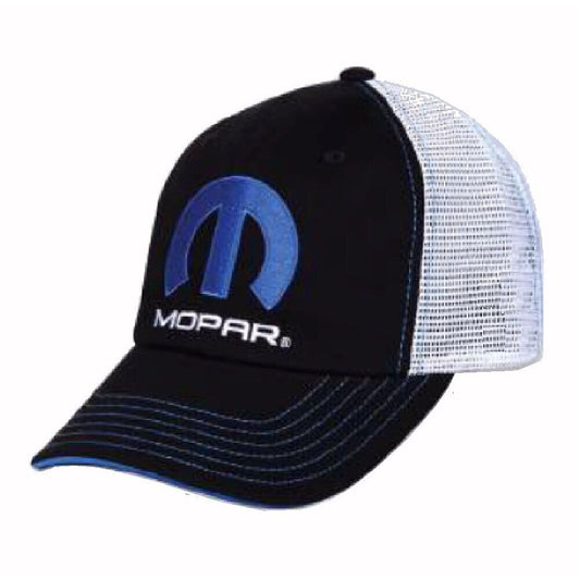 Mopar Embroidered Logo White Mesh Cap Hat