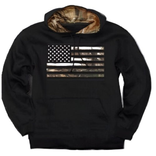 Camo U.S.A. Stars And Stripes Horizontal Pullover Hoodie