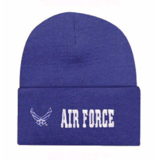 U.S. Air Force Emblem Cuffed Beanie Cap Hat