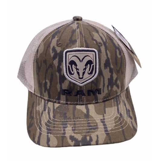 RAM Patch Mossy Oak Camo Mesh Back Cap Hat