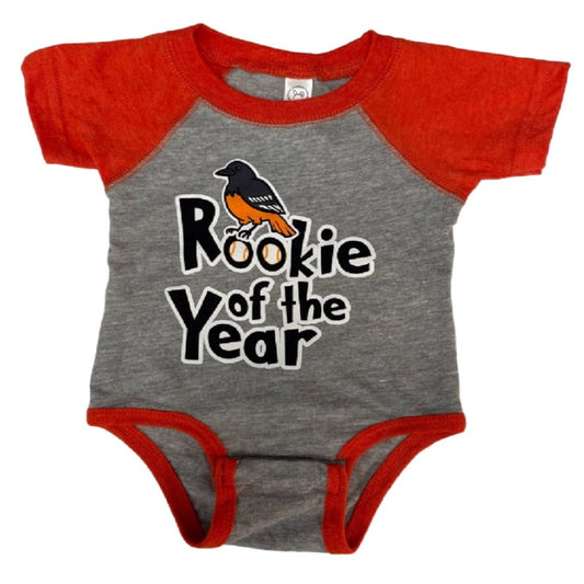 Rookie Of The Year Baby Infant Jersey Romper One-Piece Snap Jumper Bodysuit