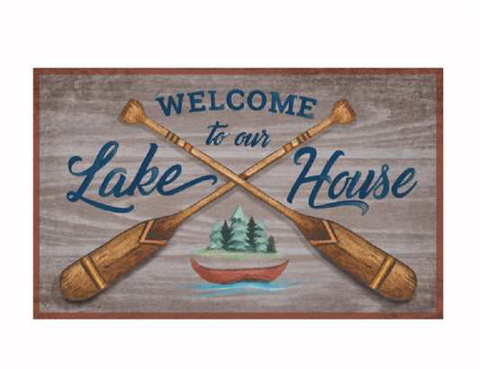 Welcome to Our Lake House Floormat