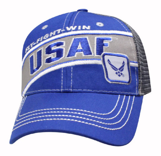 U.S. Air Force USAF Fly Fight Win Embroidered Mesh Cap Hat