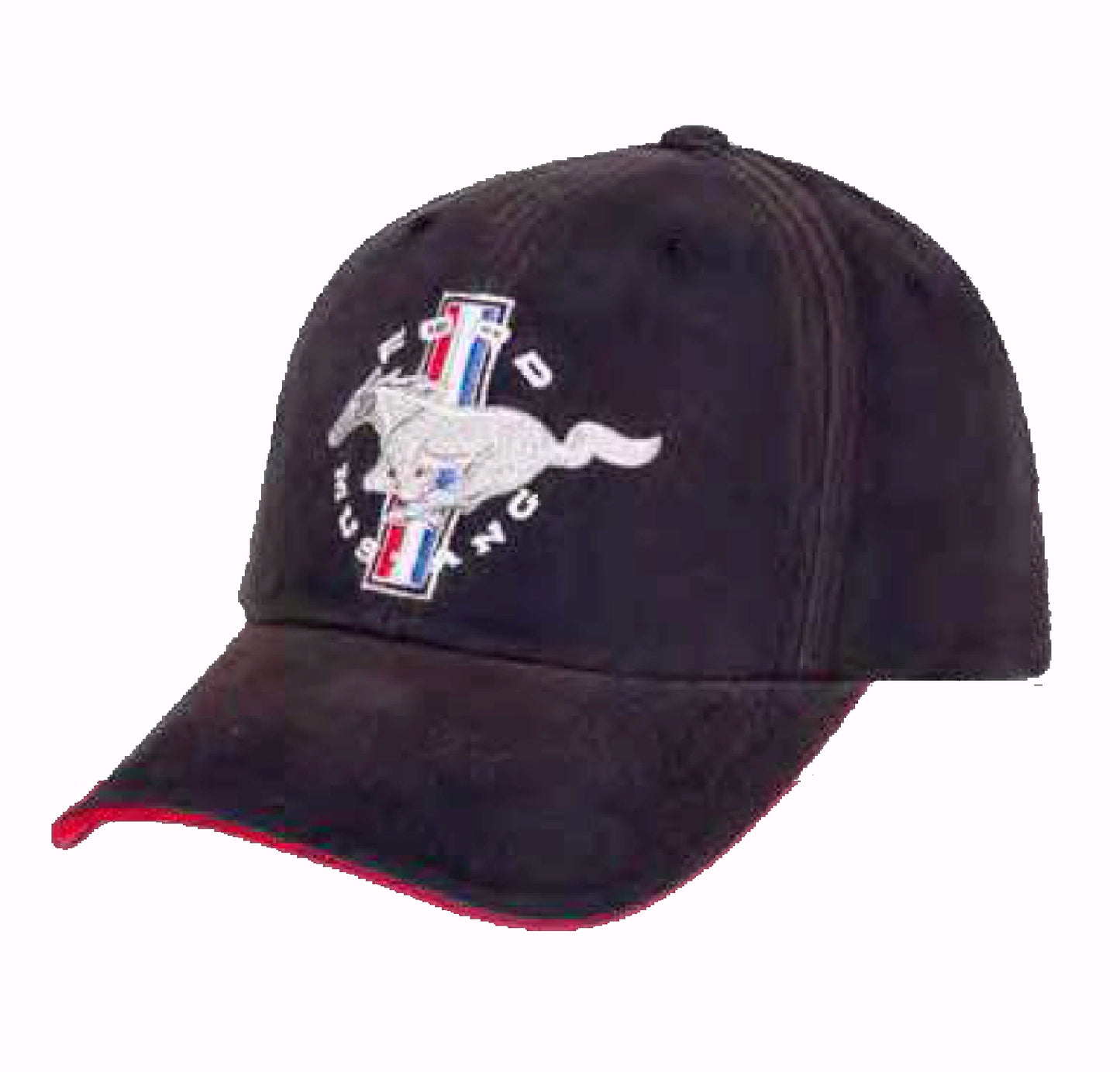 Ford Mustang Tribar Pony Logo Dark Navy Blue Cap Hat