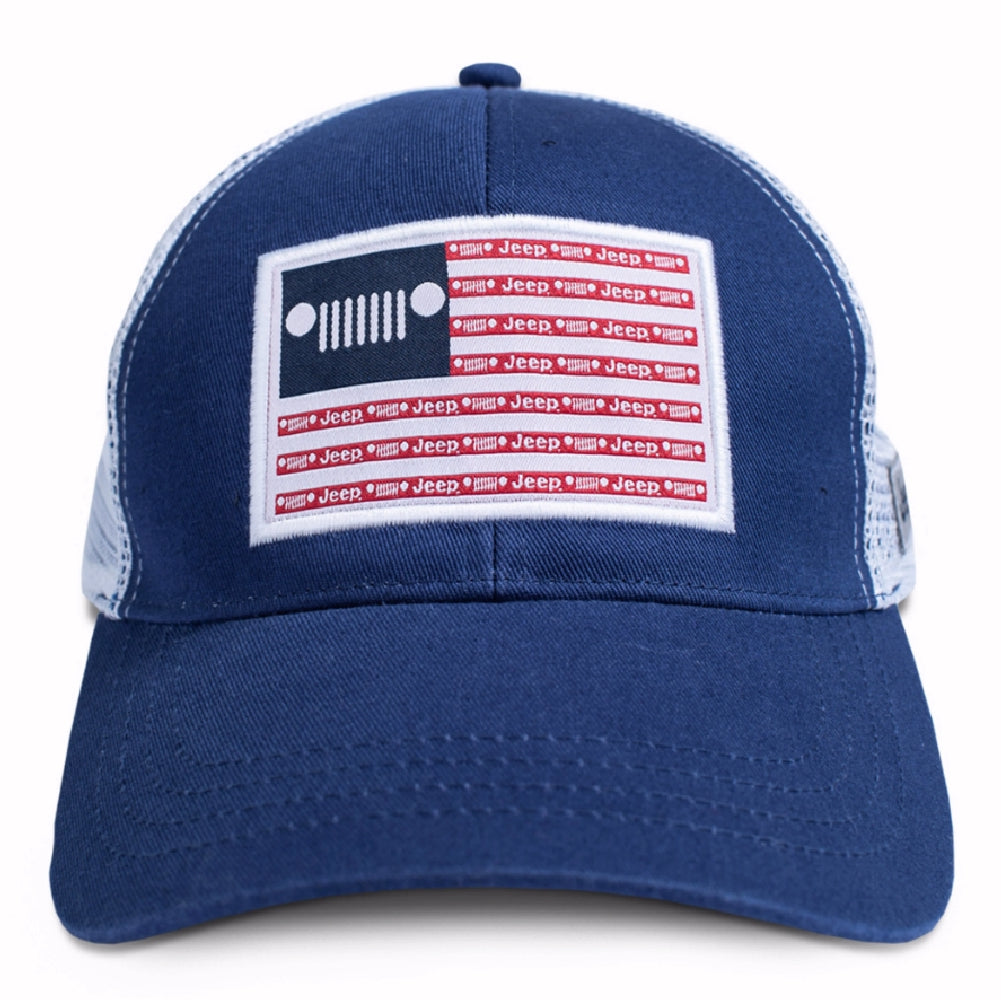 Jeep Stars And Stripes Patch Mesh Cap Hat