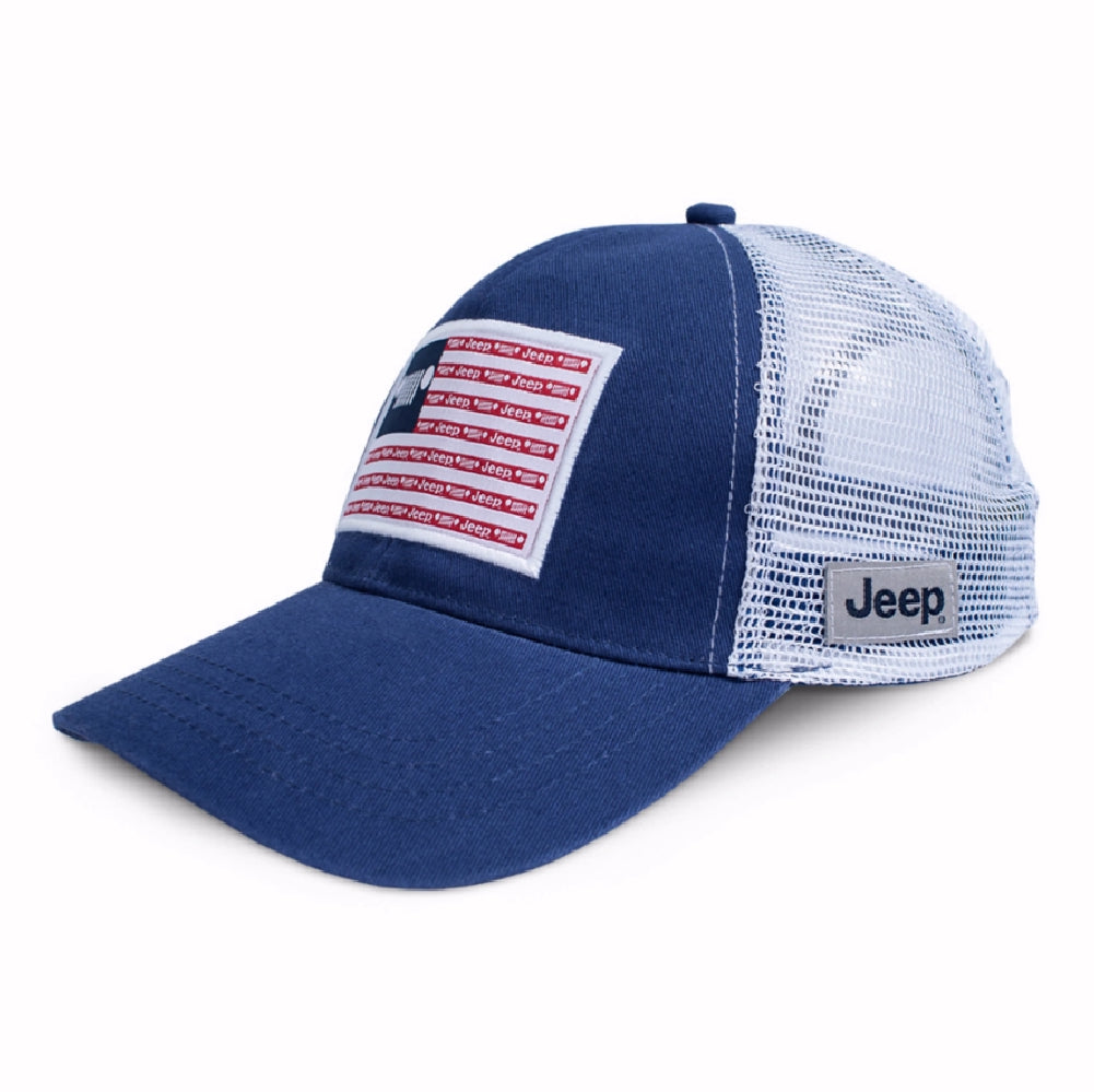 Jeep Stars And Stripes Patch Mesh Cap Hat