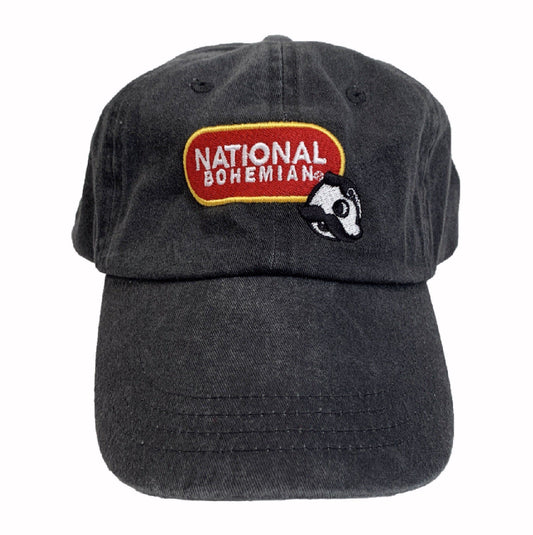Natty Boh National Bohemian Beer Washed Dark Grey Cap Hat