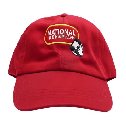 Natty Boh National Bohemian Beer Washed Red Cap Hat