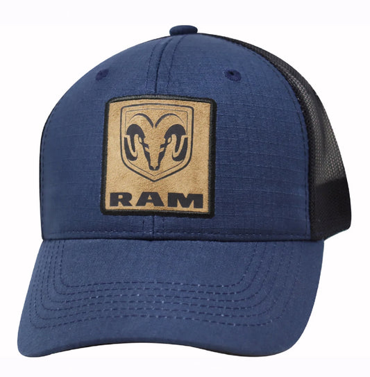 RAM Logo Patch Blue Mesh Cap Hat
