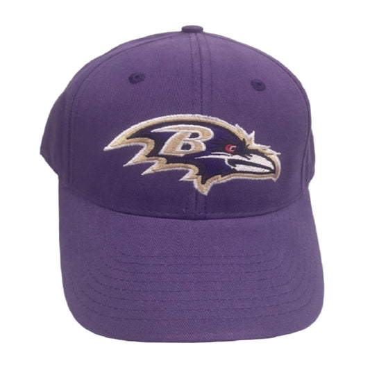 Baltimore Ravens Purple Football Embroidered Logo Cap Hat
