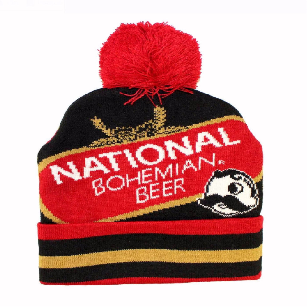 Natty Boh National Bohemian Beer Beanie POM Cap