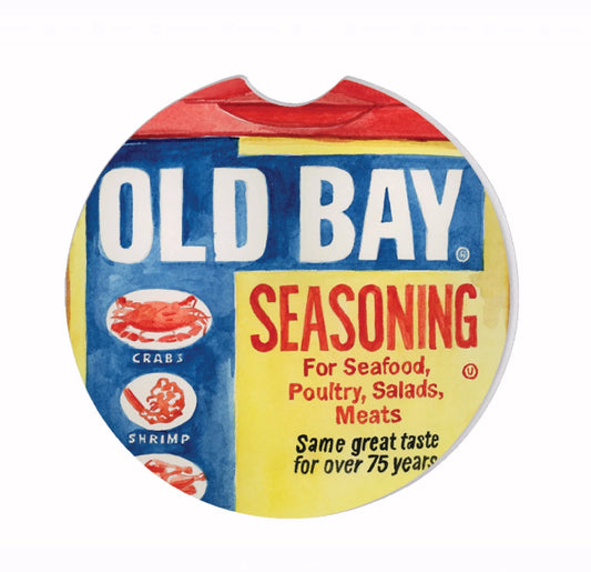 Old Bay Can Logo Car Coaster