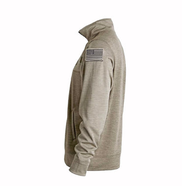 Maryland Flag Tribute Full Zippered Pocketed Olive Jacket