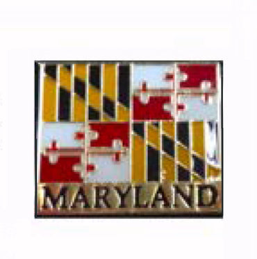 Maryland State Flag Lapel Tac Pin 7/8″ x 7/8″