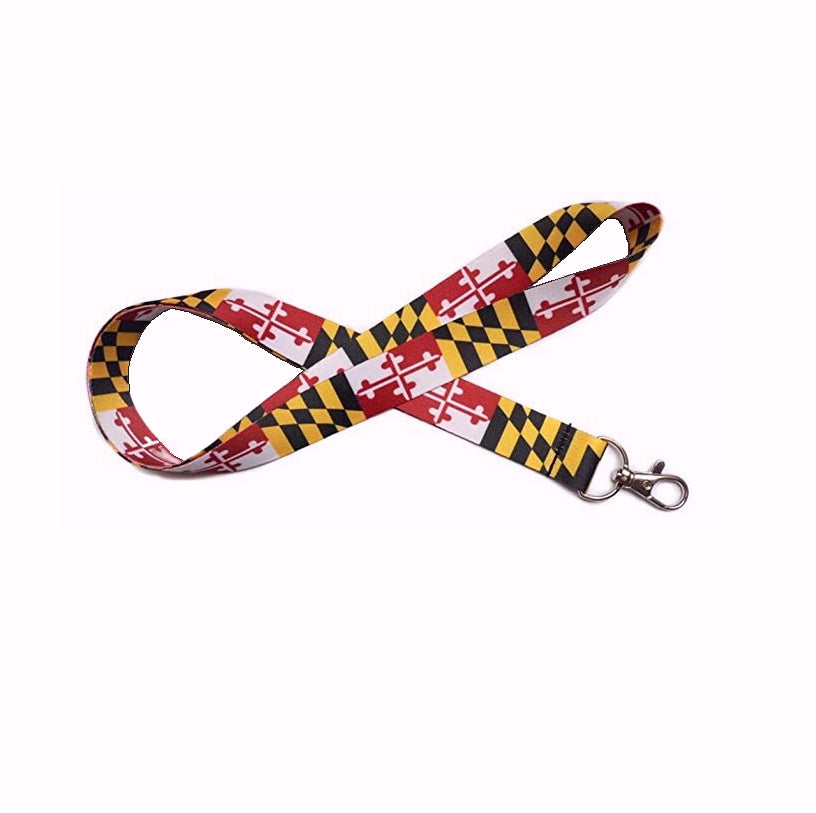Maryland Flag Keyring and ID Lanyard