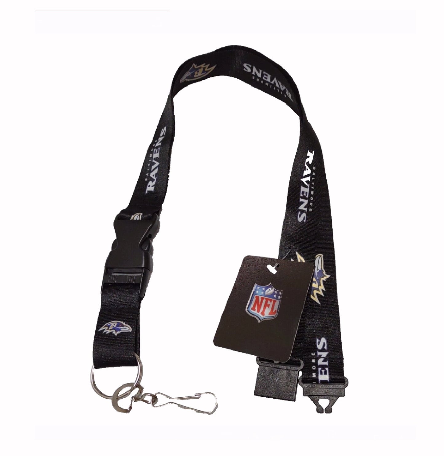 Baltimore Ravens Team Logo NFL Licensed Football Lanyard