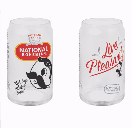 Natty Boh National Bohemian Live Pleaantly Pub Style Glass