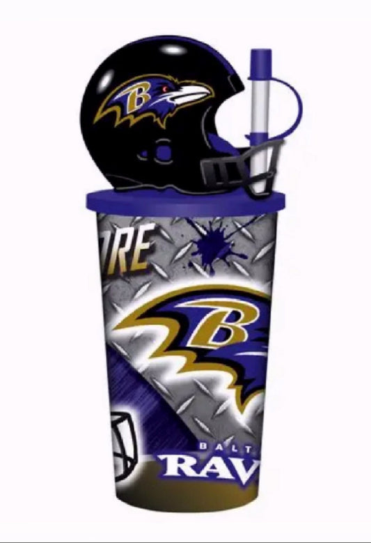 Baltimore Ravens 32oz Helmet Drinking Travel Tumbler Football Cup
