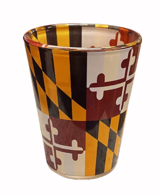 Maryland Wrapped Flag Shot Glass