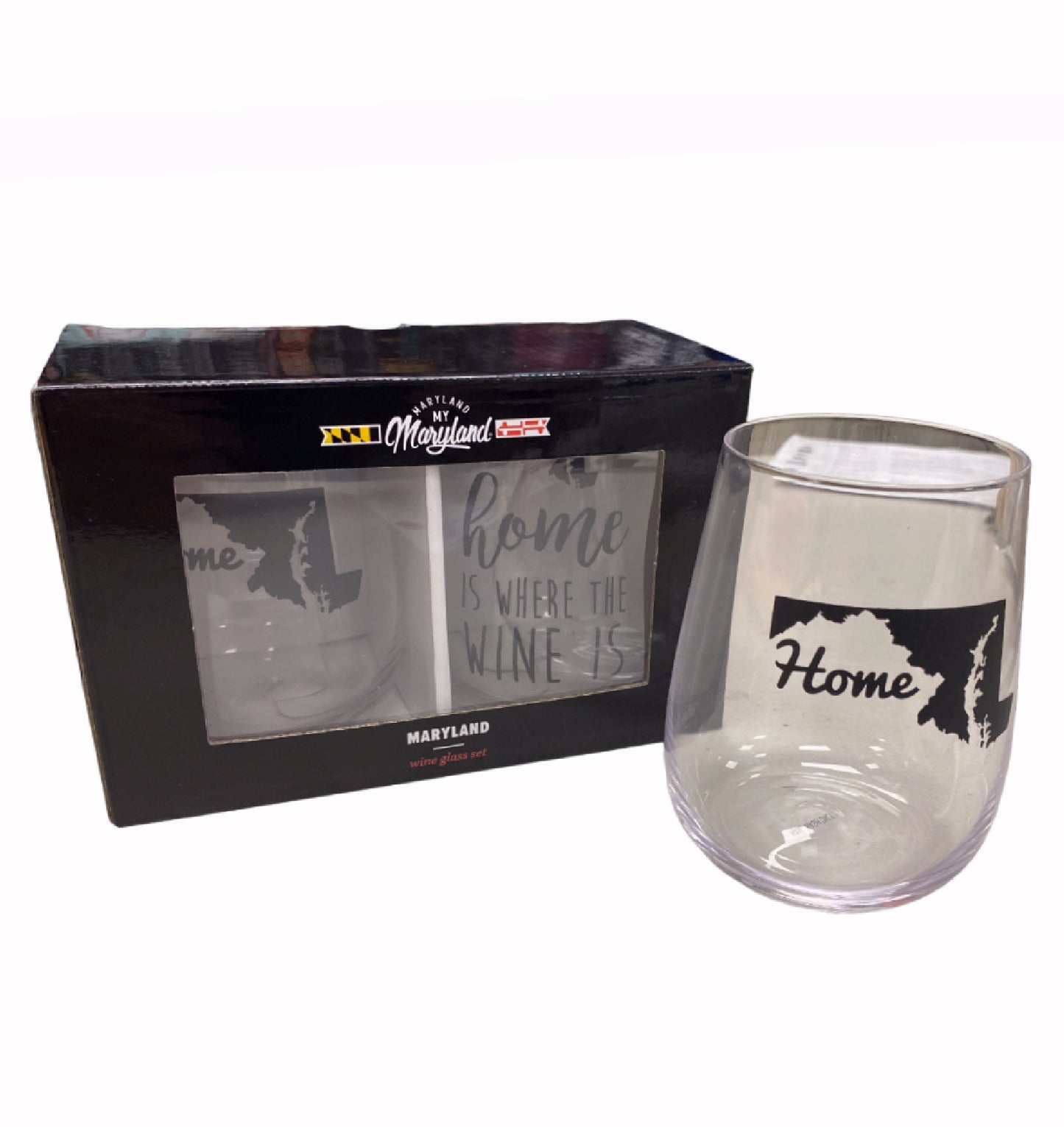 Maryland Home Wine Glass Set