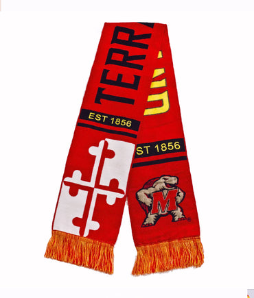 University of Maryland Terrapins Terps Scarf with Fringes