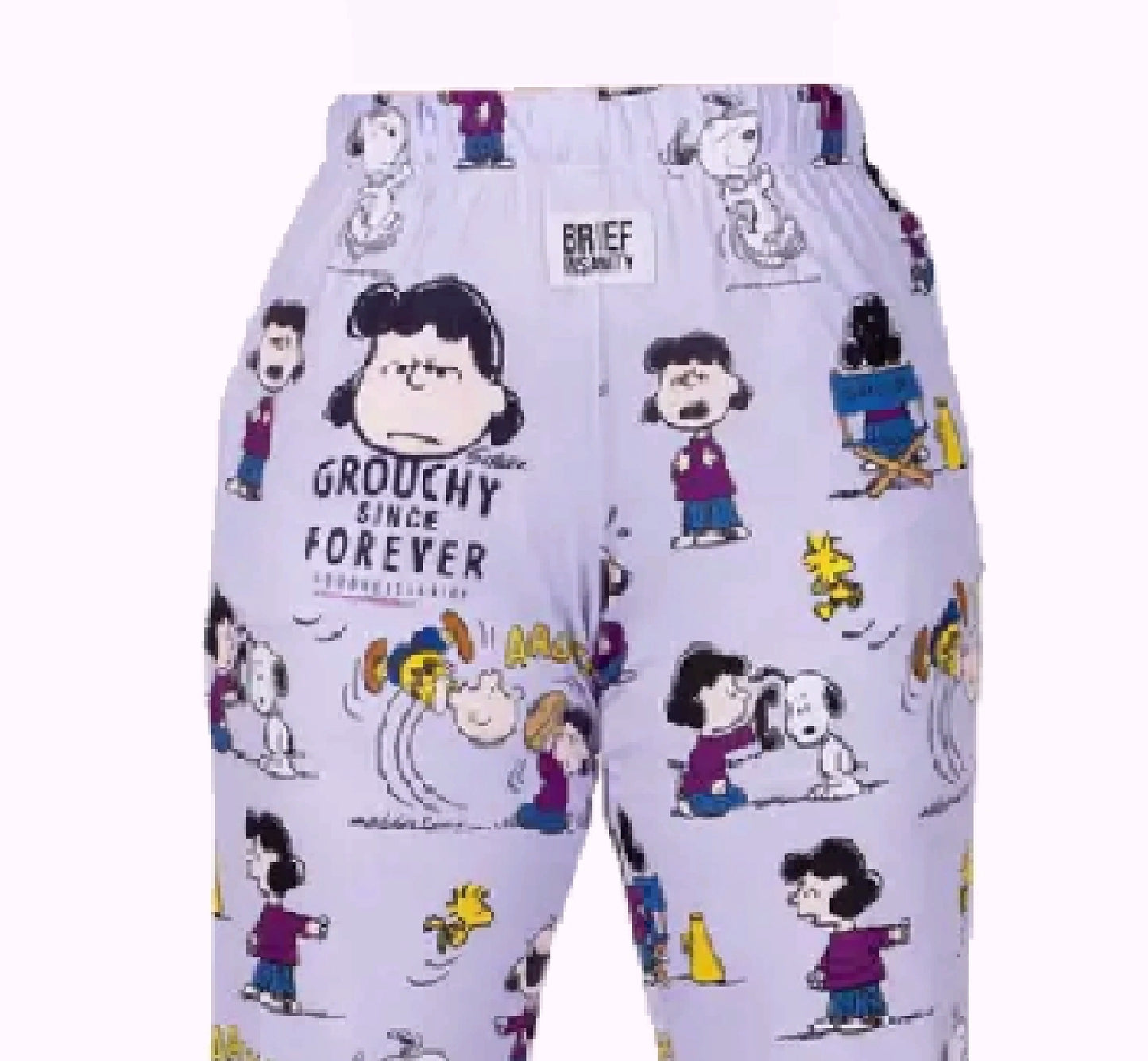 Brief Insanity Peanuts Lucy Grouchy Since Forever Lounge Pants Pajamas