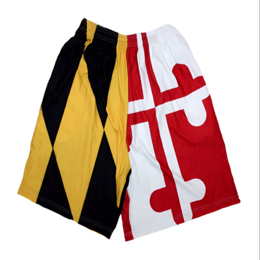 Route One Maryland Flag Athletic Shorts