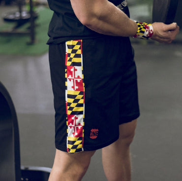 Route One Maryland Flag Men’s Running Shorts