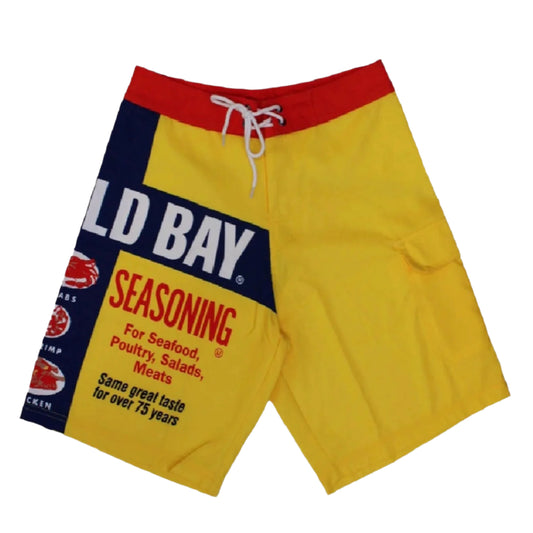 Route One Old Bay Can Logo Board Shorts