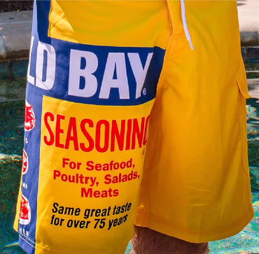 Route One Old Bay Can Logo Board Shorts