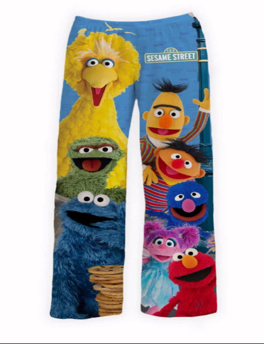 Brief Insanity Sesame Street Group Lounge Pants Pajamas