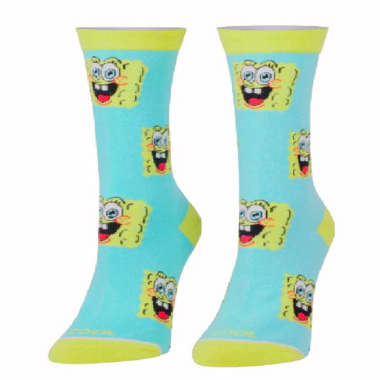 SpongeBob Blocks All Over Athletic Crew Socks