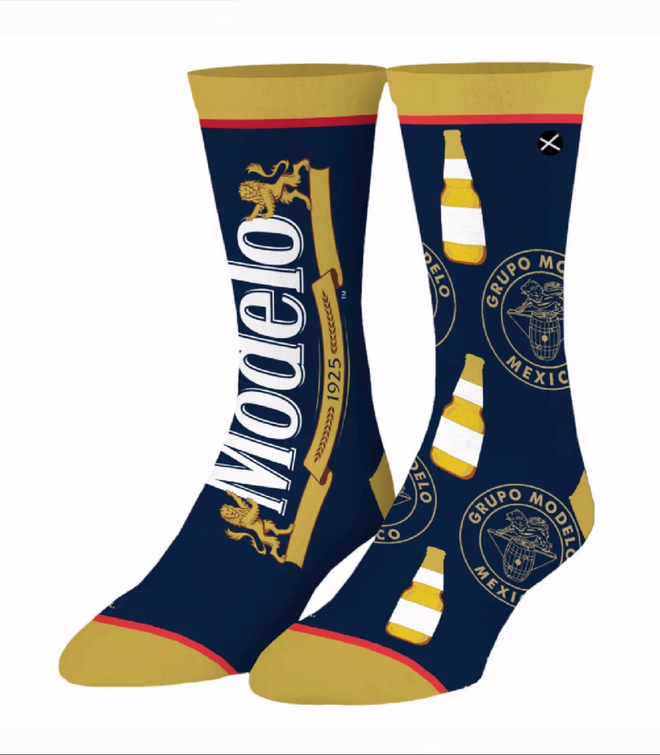 Modelo Beer Split Athletic Crew Socks