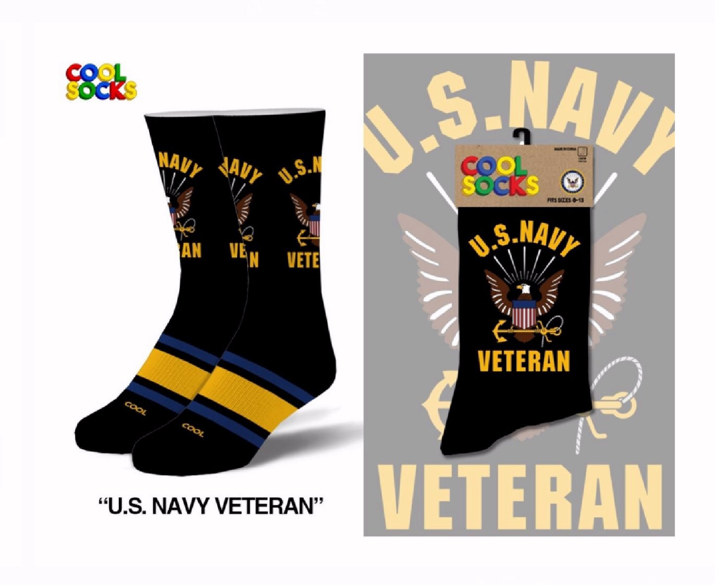 U.S. Navy Veteran Athletic Crew Socks