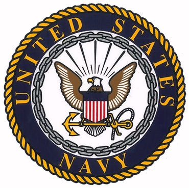 U.S. Navy Emblem Blue Cuffed Beanie Cap Hat