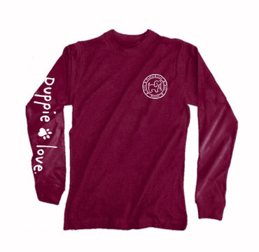 Puppie Love Dog Camping Pup and Toasted Marshmallows Long Sleeve T-Shirt Sweatshirt