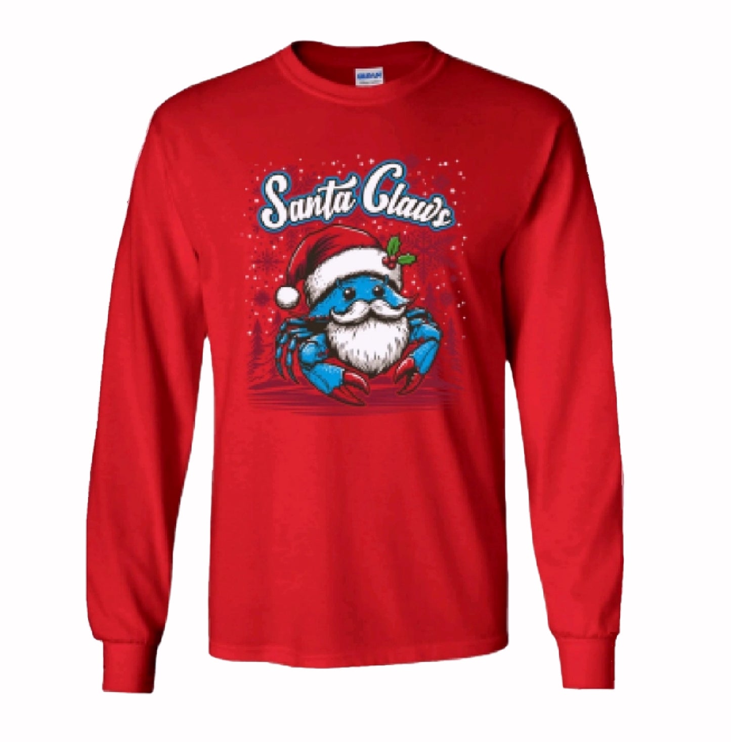 Santa Claws Crab Christmas Long Sleeve T-Shirt Sweatshirt