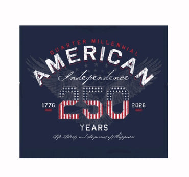 American Independence 250th Year Anniversary Patriotic Short Sleeve T-Shirt