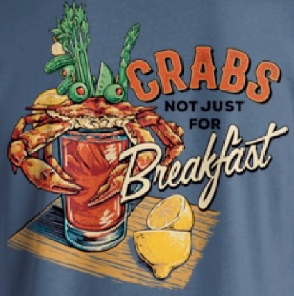 Bloody Mary Crabs Not Just For Breakfast Short Sleeve T-Shirt