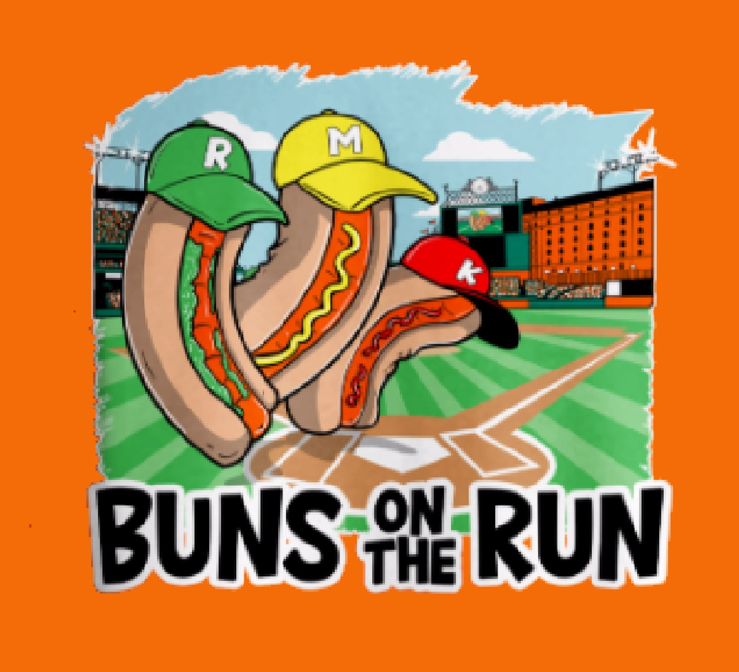 Buns on the Run Team Stadium Short Sleeve T-Shirt