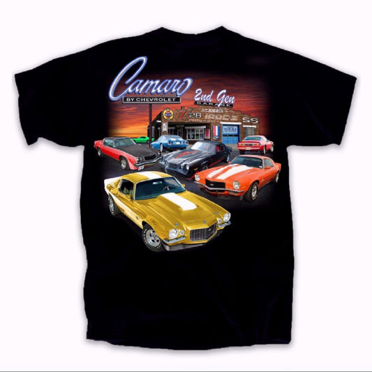 Chevy Chevrolet Camaro Garage 2nd Generation Short Sleeve T-Shirt
