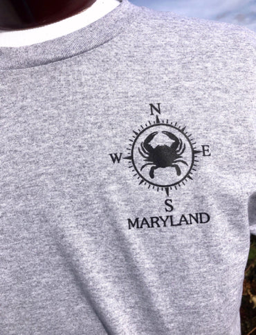Chesapeake Bay Maryland Map Short Sleeve T-Shirt