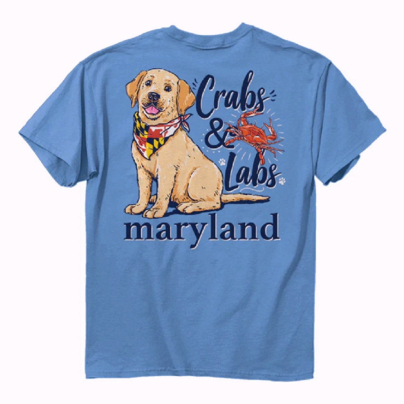 Maryland Crabs And Labs Short Sleeve T-Shirt