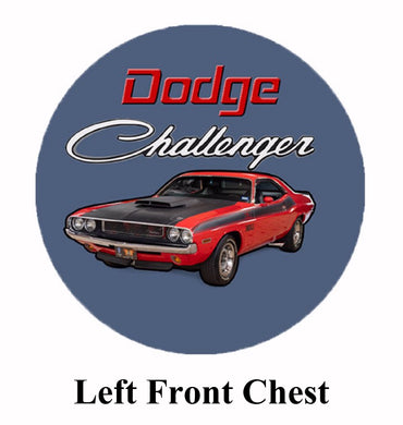 Dodge Challenger U.S. Flag Short Sleeve T-Shirt